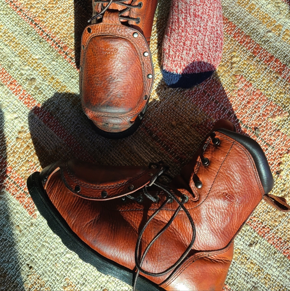 Red Wing Shoes Chestnut Leather Welding Boots 4478-1 MET Guard